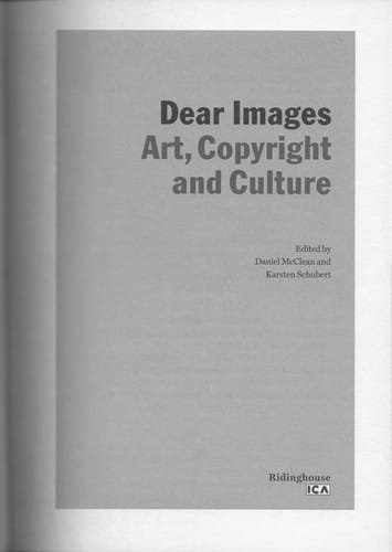 Dear images: art, copyright and culture