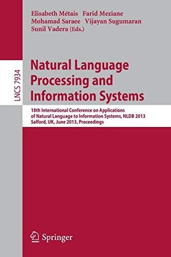Natural Language Processing and Information Systems: 18th International Conference on Applications of Natural Language to Information Systems, NLDB ...