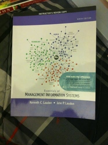 Essentials of Management Information Systems: Instructor's Review Copy