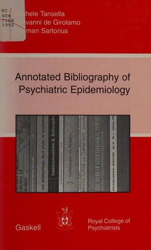 Annotated bibliography of psychiatric epidemiology