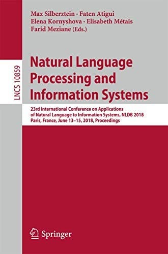 Natural Language Processing and Information Systems: 23rd International Conference on Applications of Natural Language to Information Systems, NLDB ...