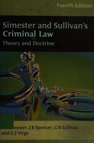 Criminal law: theory and doctrine