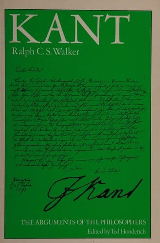 Kant: the arguments of the philosophers