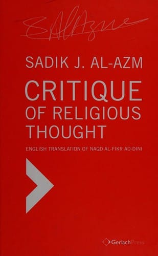 Critique of religious thought