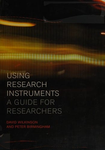 Using research instruments: a guide for researchers