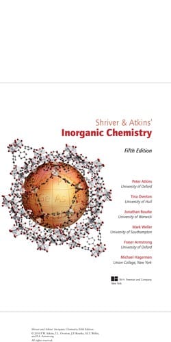 Shriver & Atkins' inorganic chemistry