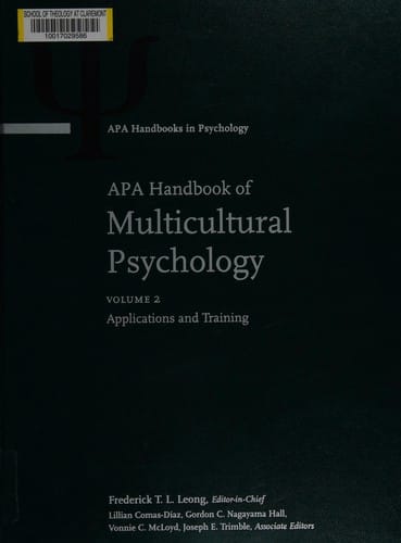 APA handbook of multicultural psychology