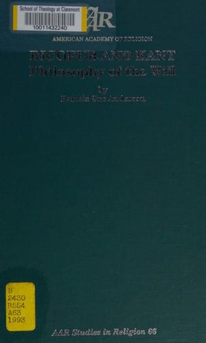 Ricoeur and Kant: philosophy of the will