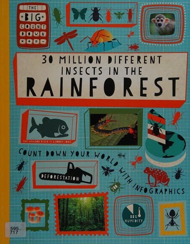 30 million different insects in the rainforest