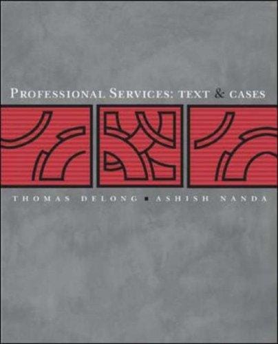 Professional Services: Text and Cases