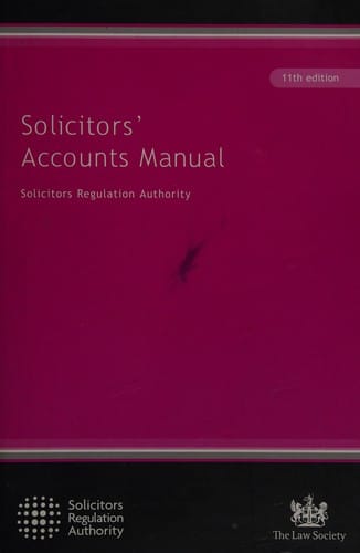 Solicitors' accounts manual