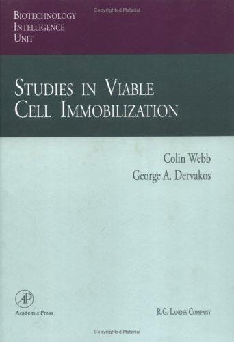 Studies in viable cell immobilization