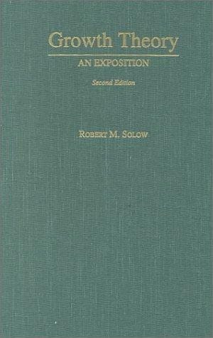 Growth theory: an exposition