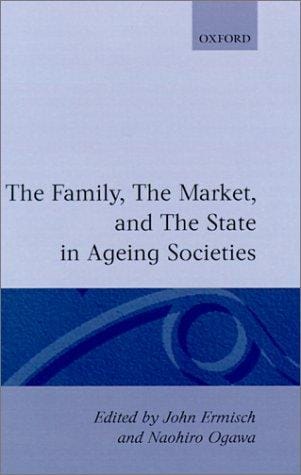 The Family, the market and the state in ageing societies