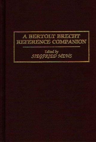 A Bertolt Brecht reference companion