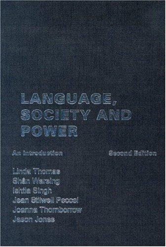 Language, society, and power