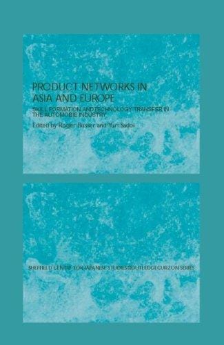 Production networks in Asia and Europe: skill formation and technology transfer in the automobile industry