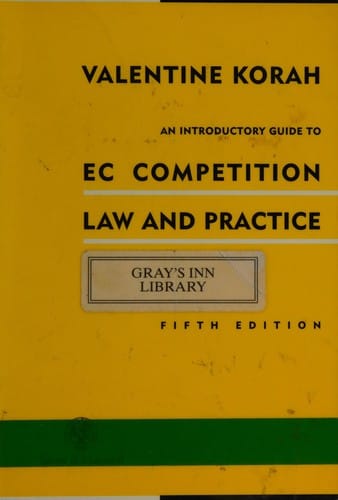 An introductory guide to EC competition law and practice