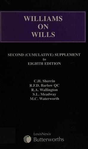 Williams on wills.