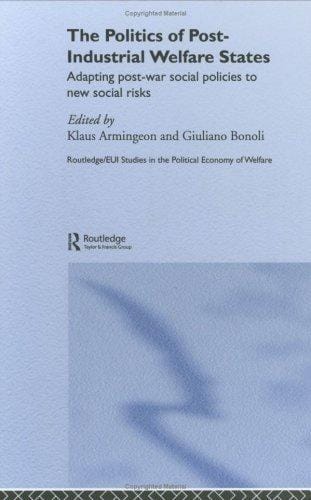 The politics of post-industrial welfare states: adapting post-war welfare states to new social risks