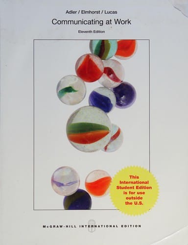 Communicating at work: strategies for success in business and the professions