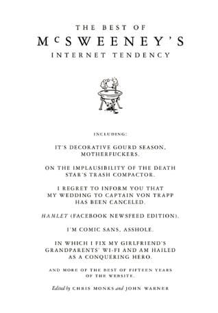 Best of McSweeney's Internet Tendency