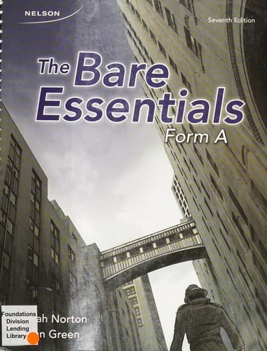 The bare essentials: form A