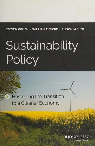 Sustainability Policy: Hastening the Transition to a Cleaner Economy