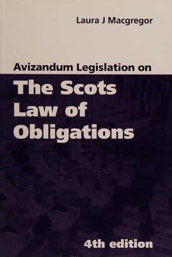 Avizandum legislation on the Scots law of obligations