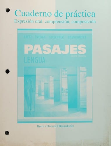 Workbook/Laboratory manual t/a Pasajes