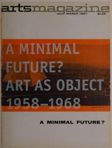 A minimal future?: art as object 1958-1968