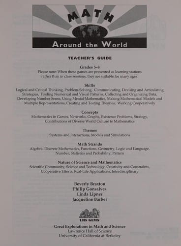 Math around the world: teacher's guide