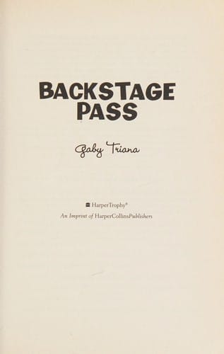 Backstage pass
