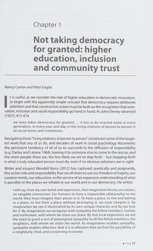 Higher education for democratic innovation