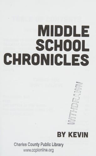 Middle school chronicles