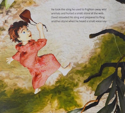 King David & Akavish the spider