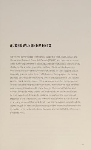 Aboriginal Populations: Social, Demographic, and Epidemiological Perspectives