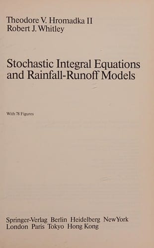 Stochastic integral equations and rainfall-runoff models