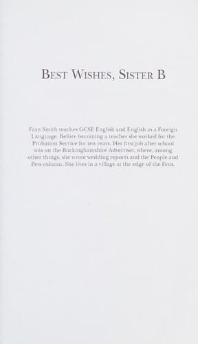 Best wishes, sister b.