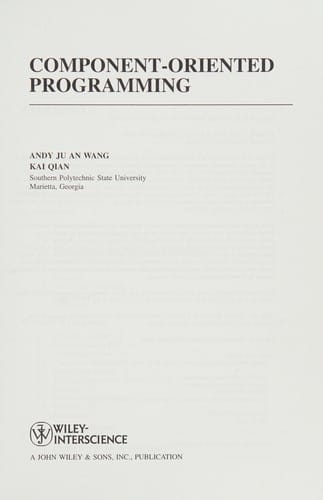 Component-oriented programming