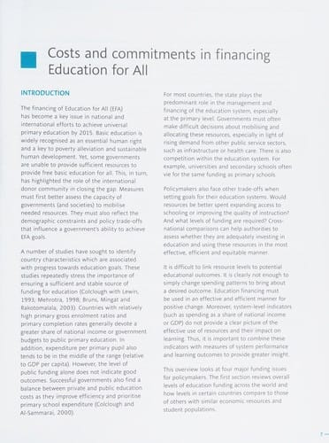 Global education digest 2007: comparing education statistics across the world