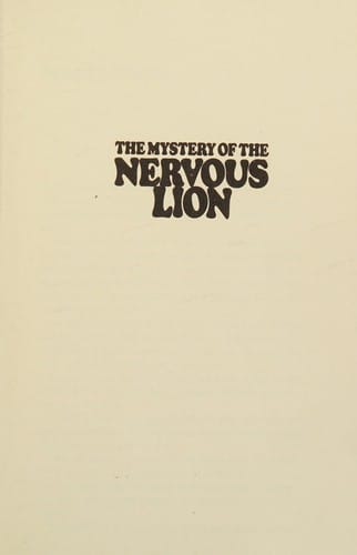 Alfred Hitchcock and the three investigators in The mystery of the nervous lion.