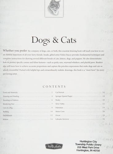 Dogs & cats: learn to draw step by step : working from photographs, rendering lifelike fur capturing expressions, focusing on features
