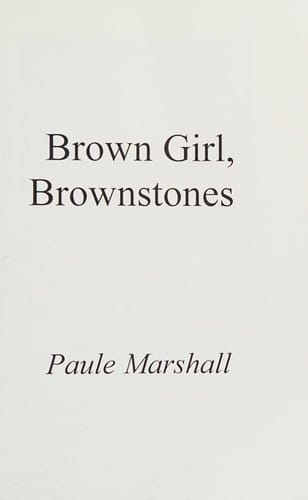 Brown girl, brownstones