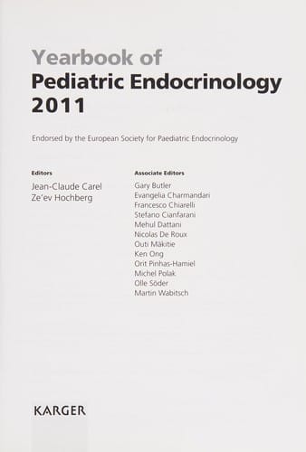 Yearbook of pediatric endocrinology 2011