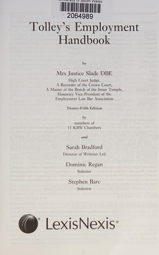 Tolley's employment handbook