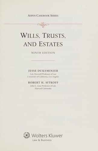 Wills, Trusts, and Estates