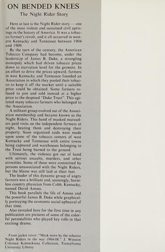 On bended knees: the Night Rider story