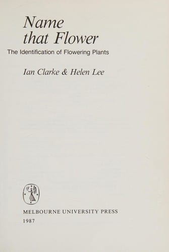 Name that flower: the identification of flowering plants