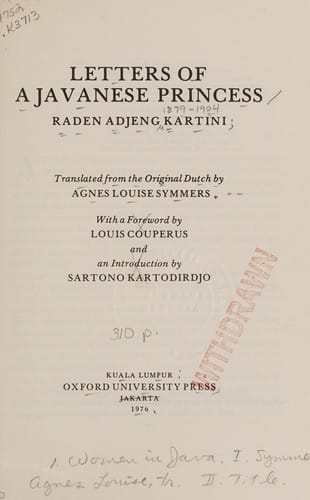 Letters of a Javanese princess